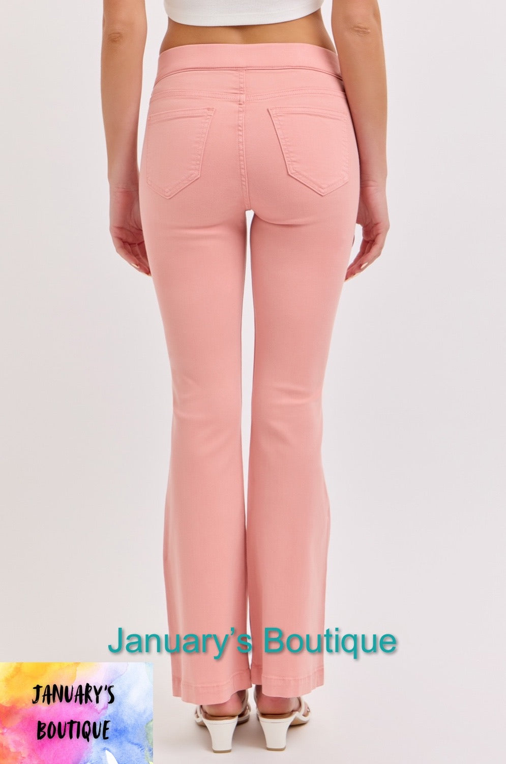 Women’s Peach Cello 30" Inseam Mid Rise Flare Jegging
