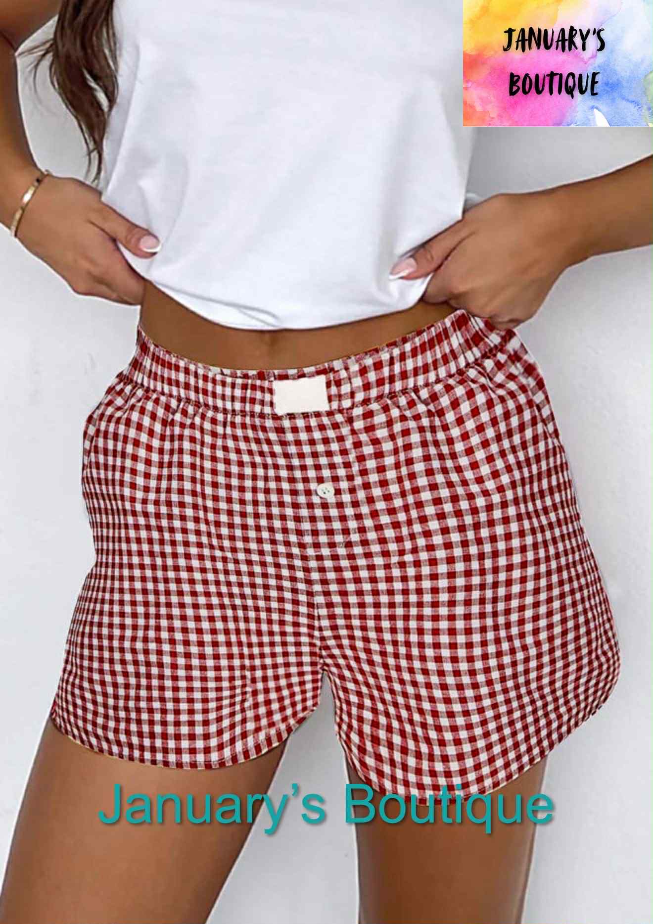 Women's Gingham Shorts