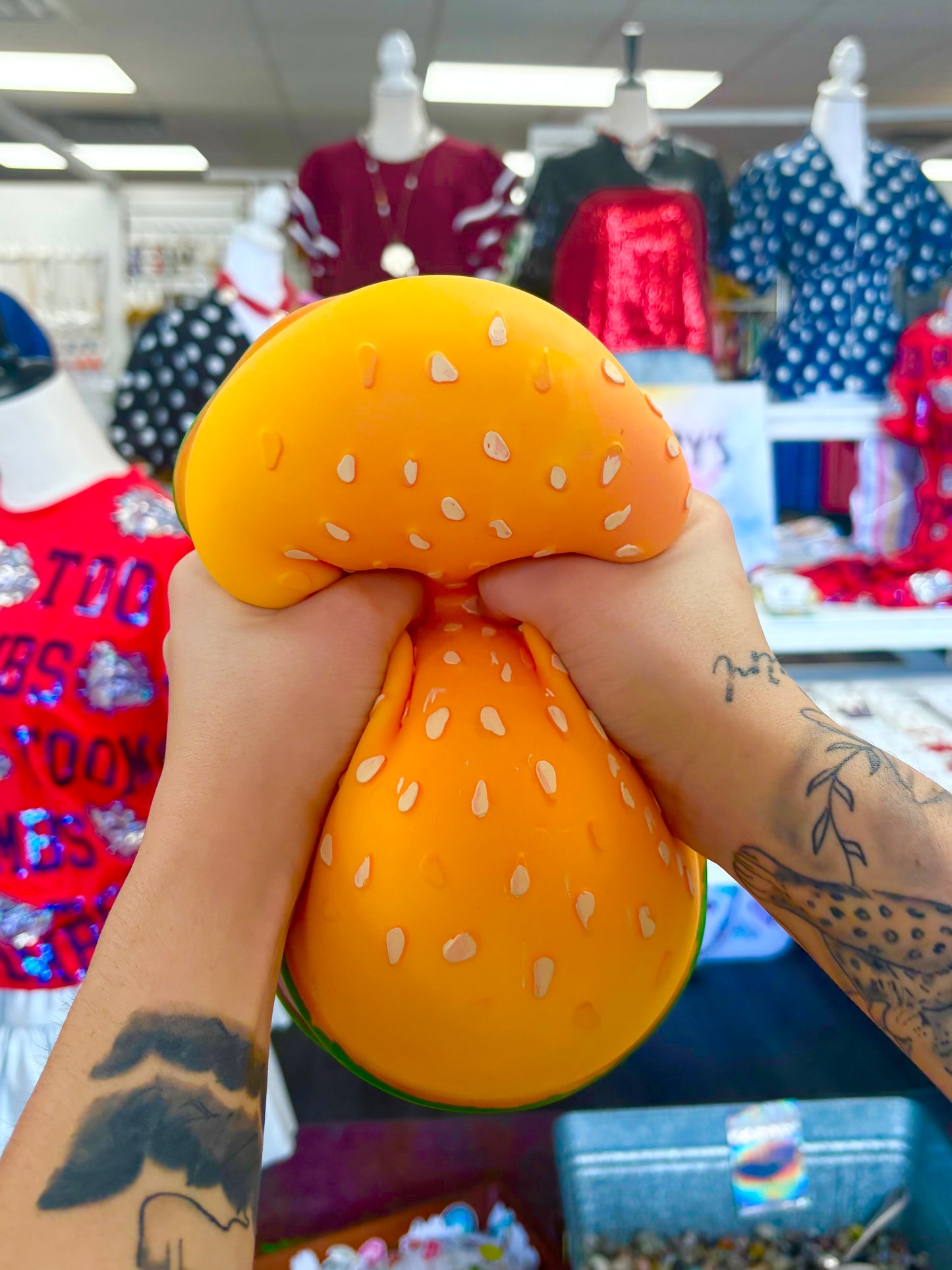 KK Jumbo Foam Filled Cheese Burger Squishy