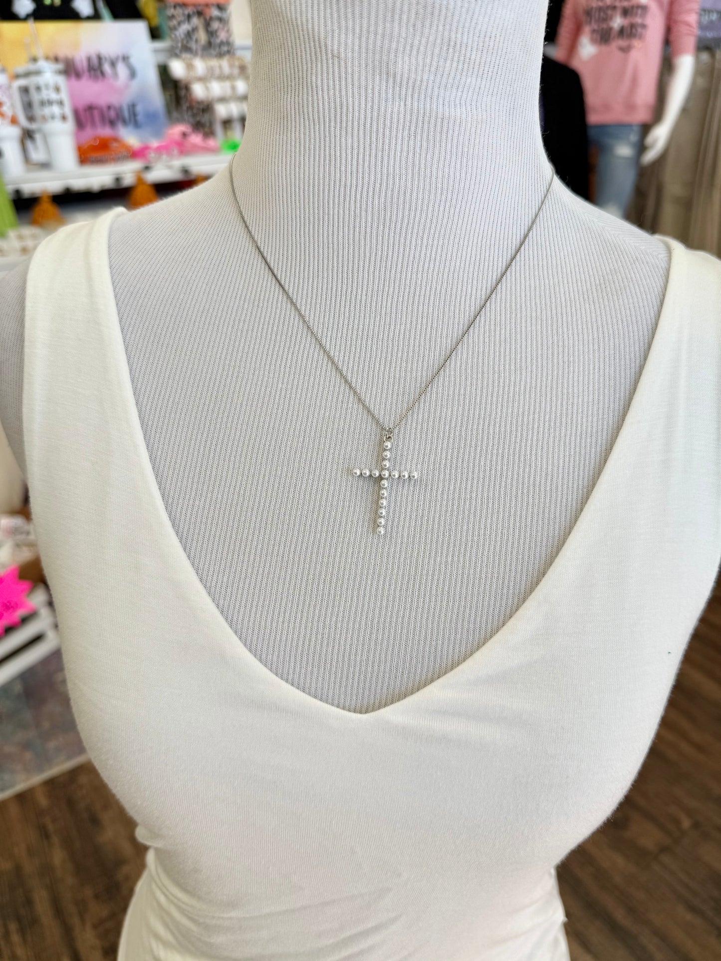 Silver Cross Necklace