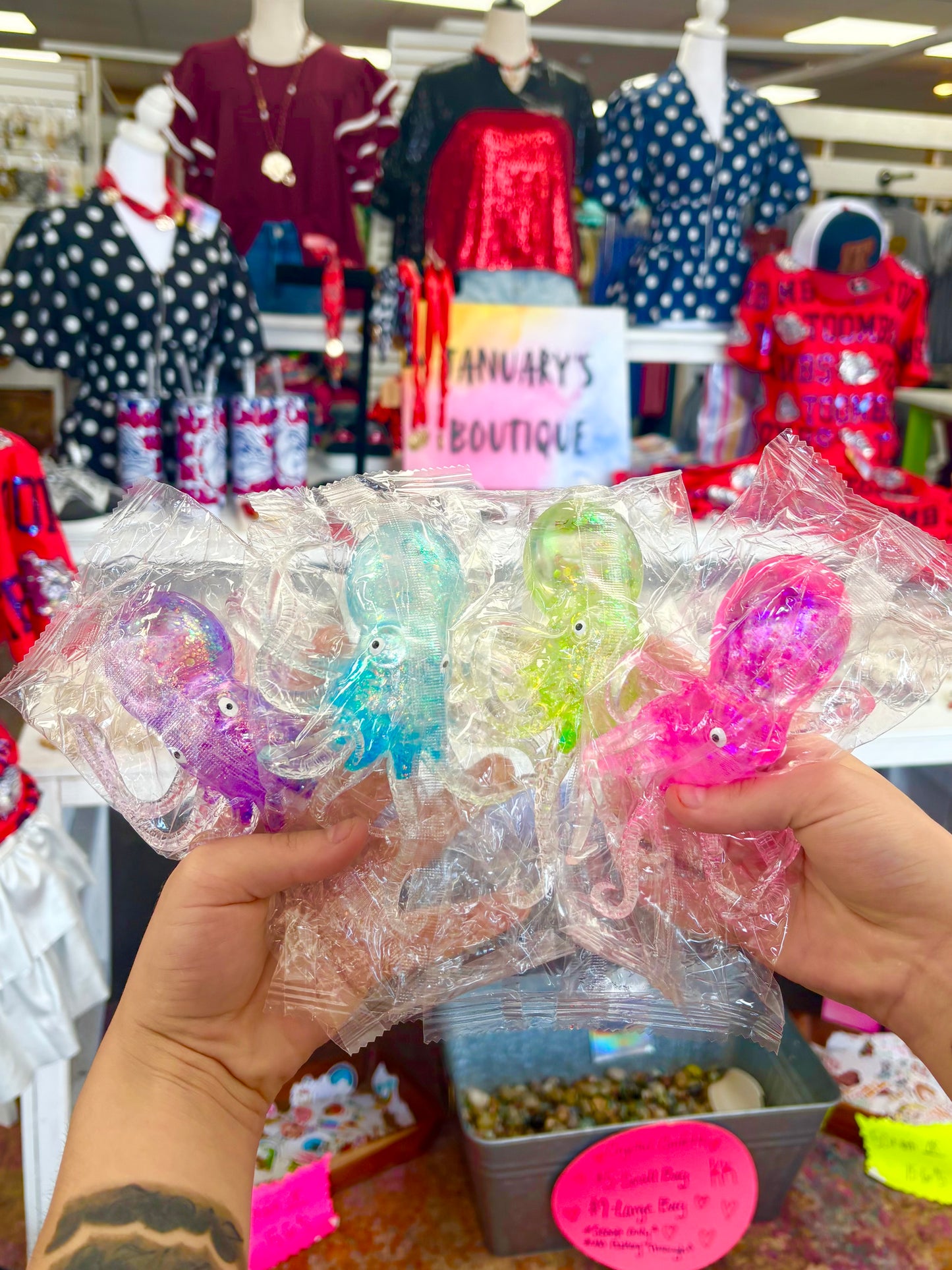 KK Clear Sugar Octopus Squishy