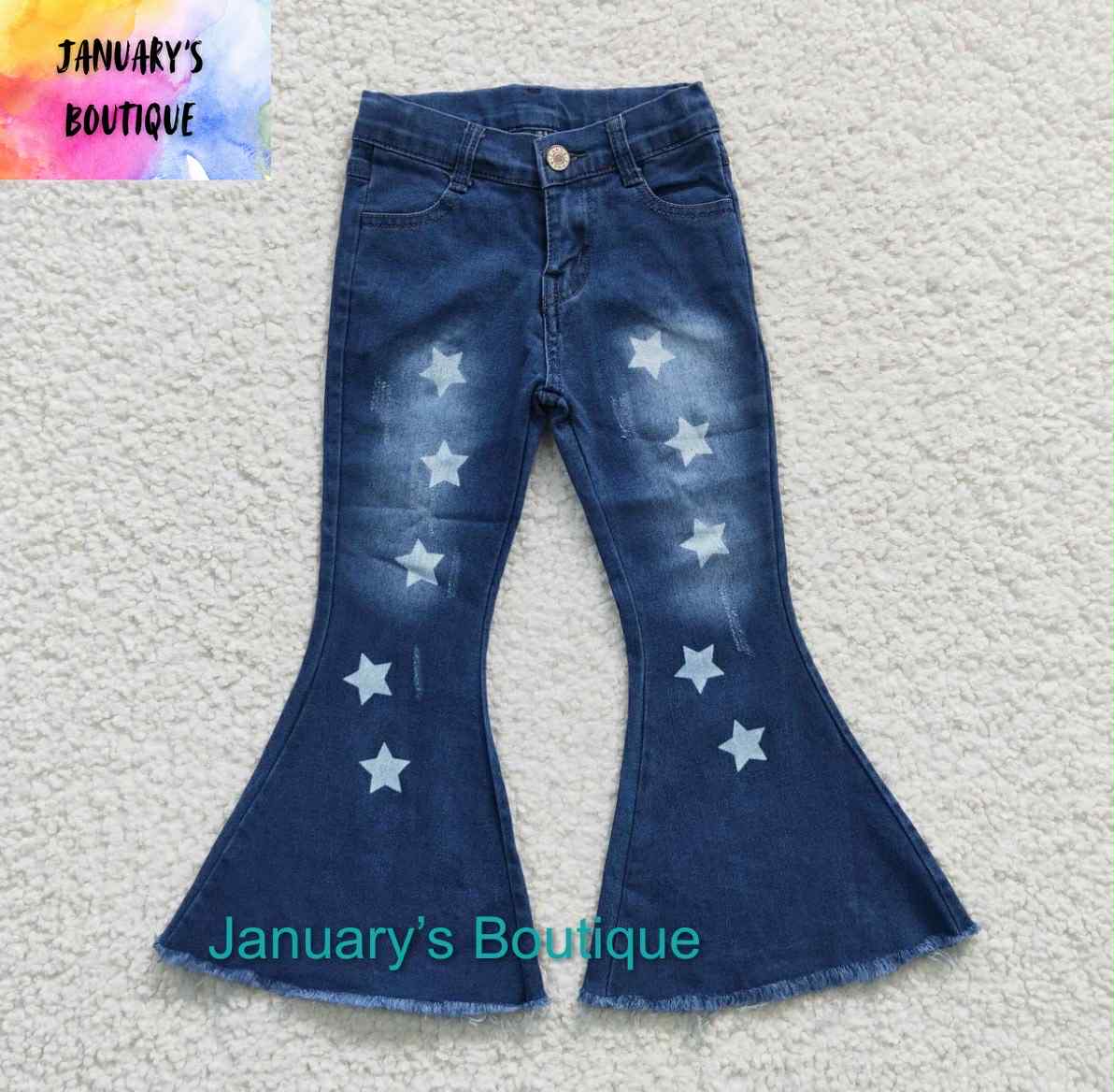 Girl's Denim Star Jeans
