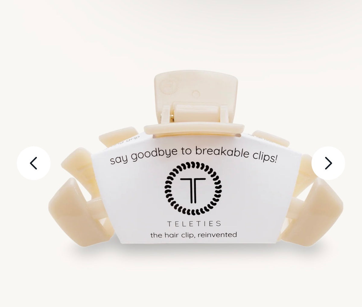 KK Classic Almond Beige Large Claw Clip - Large