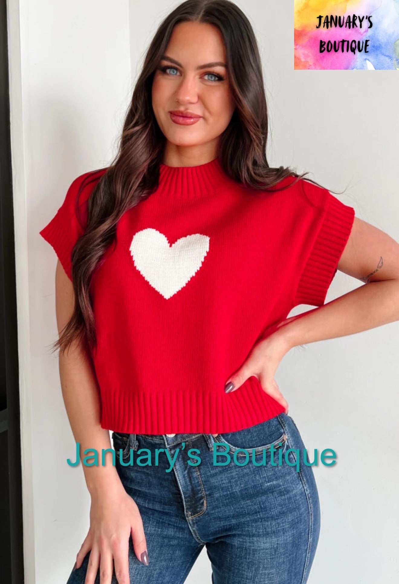 Women’s Red Heart Sweater