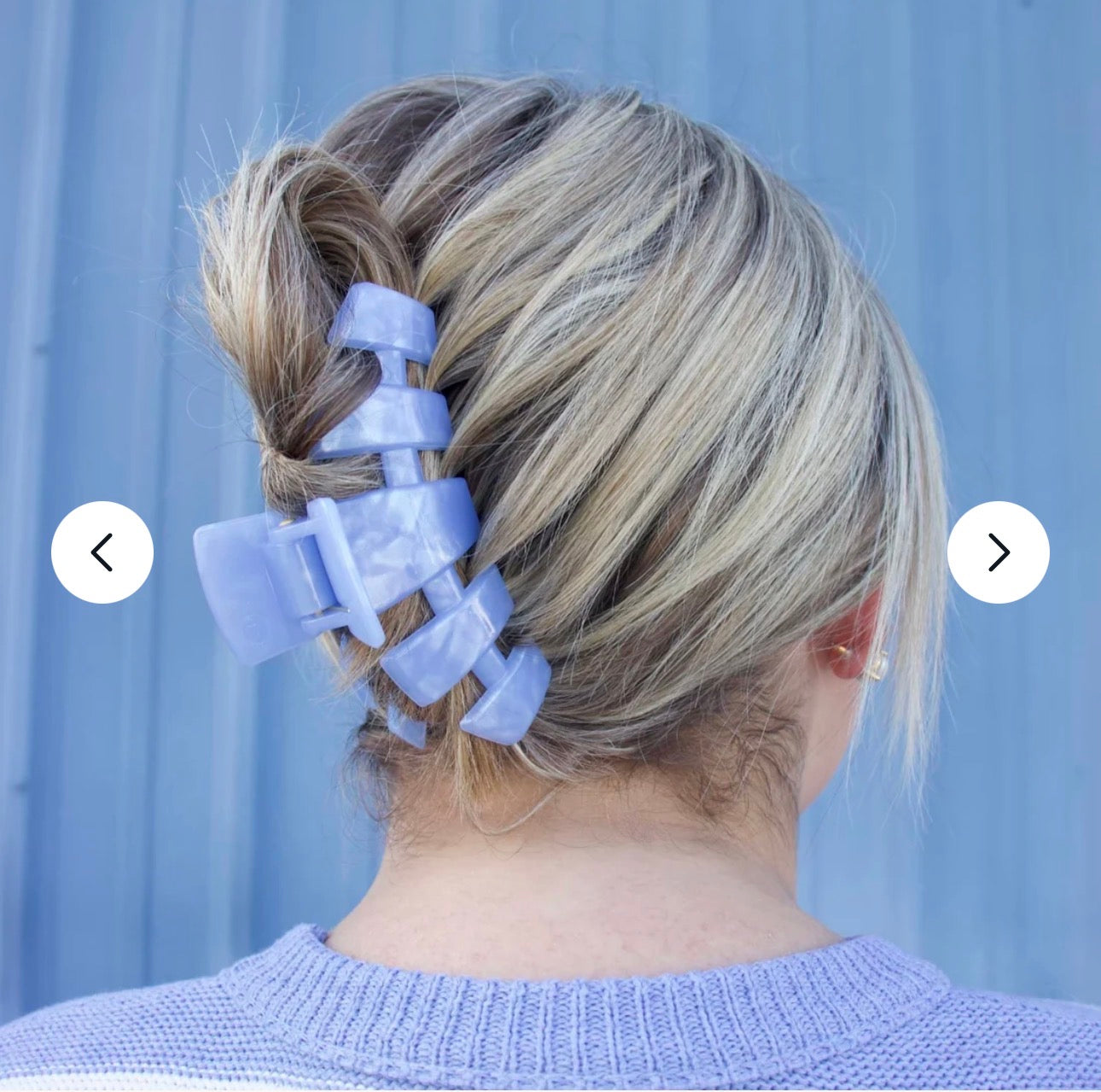 KK Classic Blue Lagoon Large Hair Clip