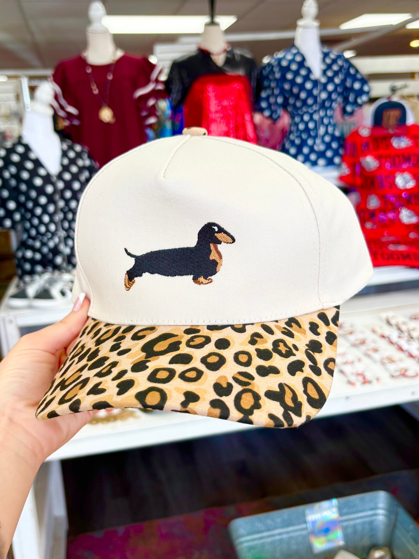 Leopard Dachshund Hat