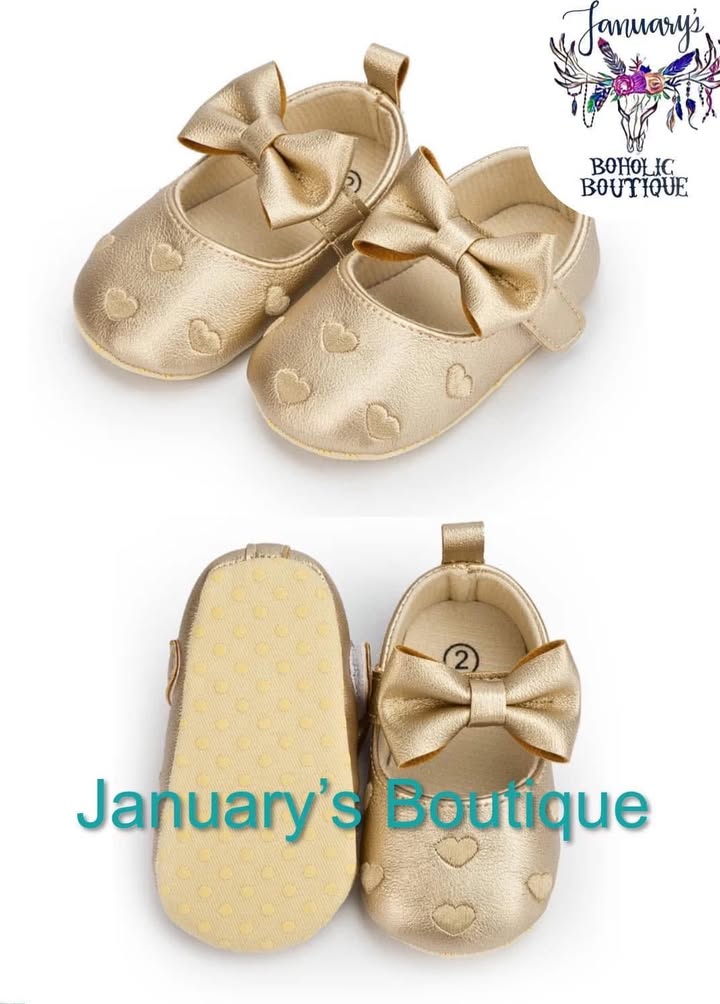Infant Girl's Gold Dressy Shoes