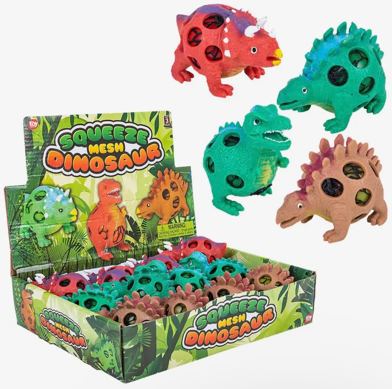 KK Mesh Dino Squeeze Toy