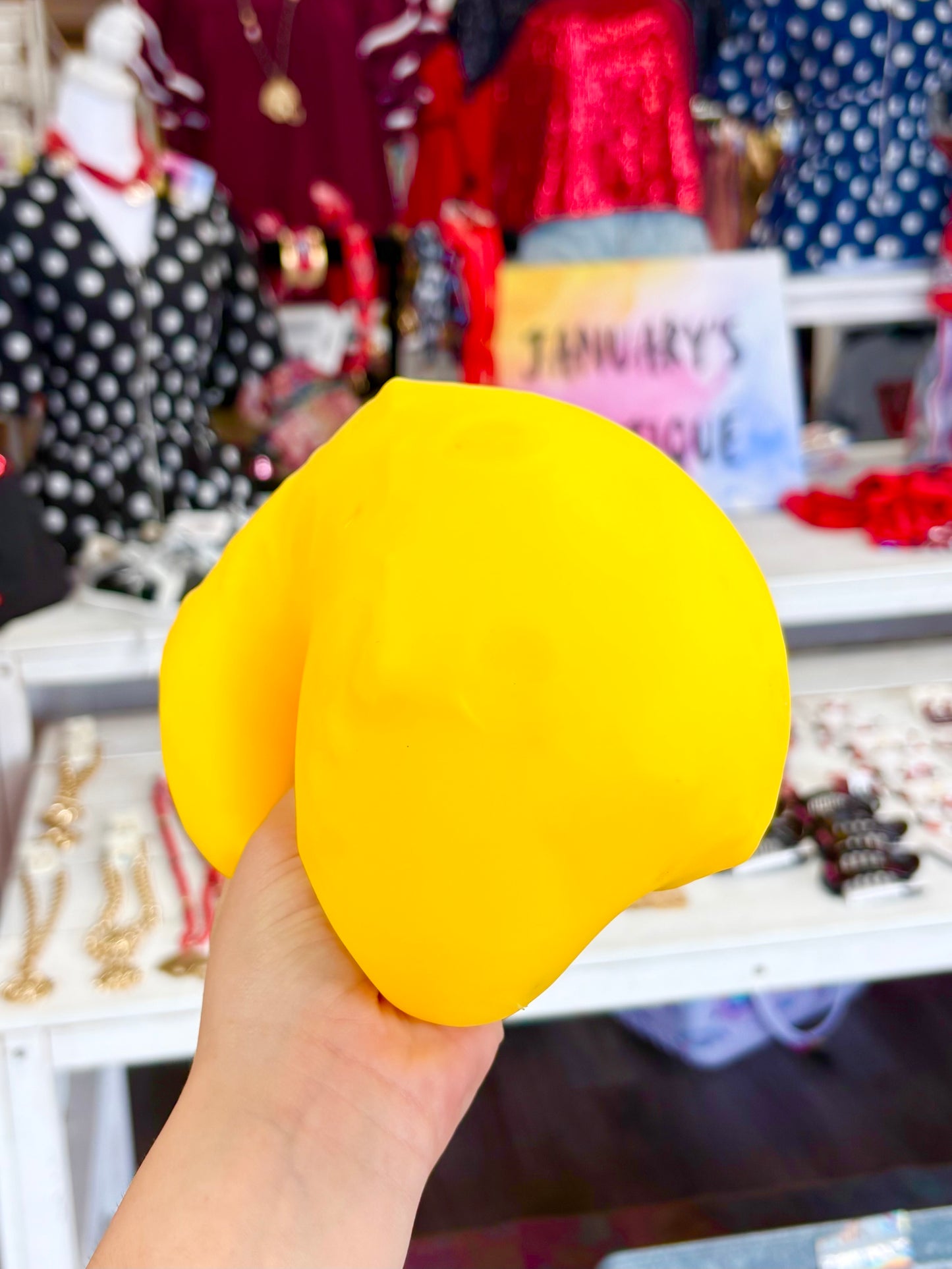 KK Jumbo Foam Filled Cheese Block Squishy Toy