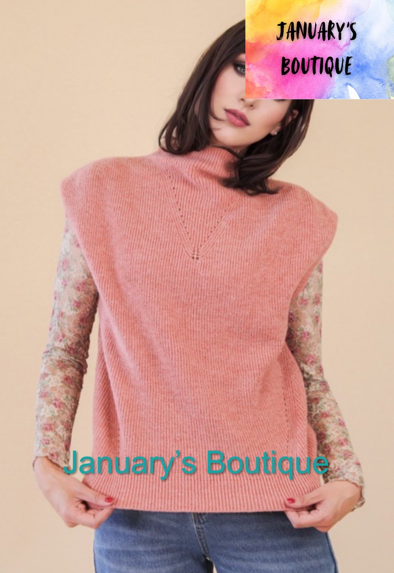 Women’s Blush Sweater Vest