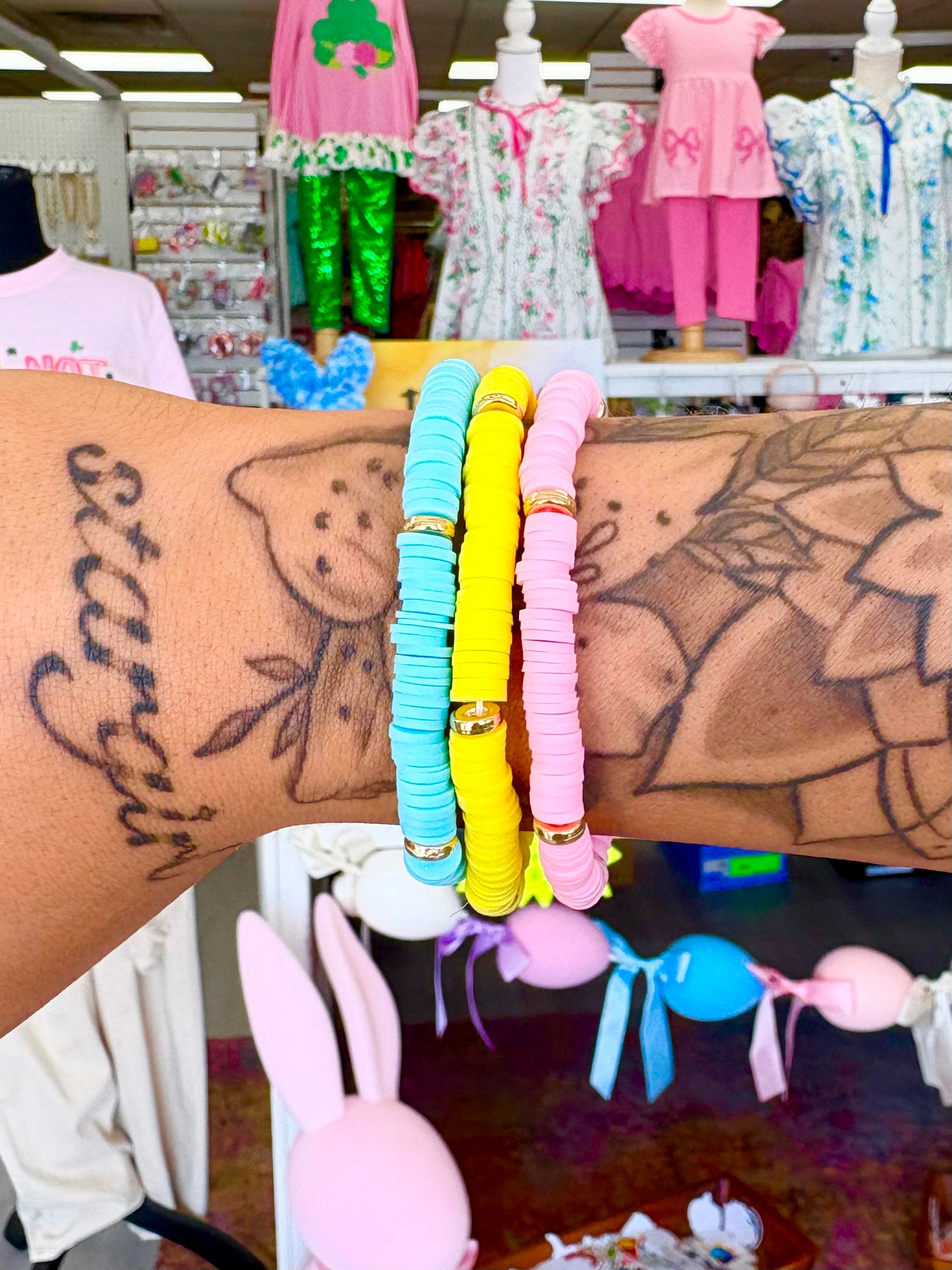 KK Multi Clay Bead Bracelet Set