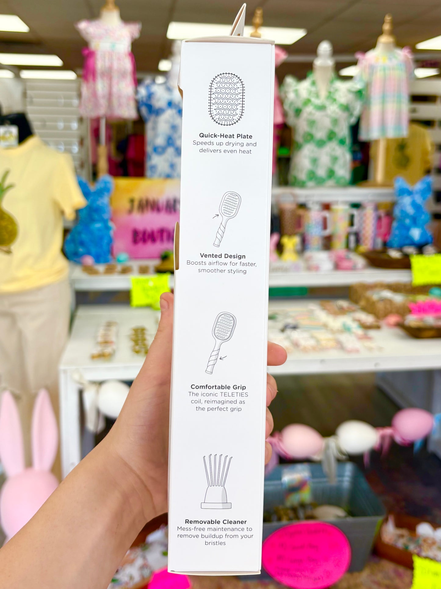 Vented Hair Brush - Tan - All Hair Types
