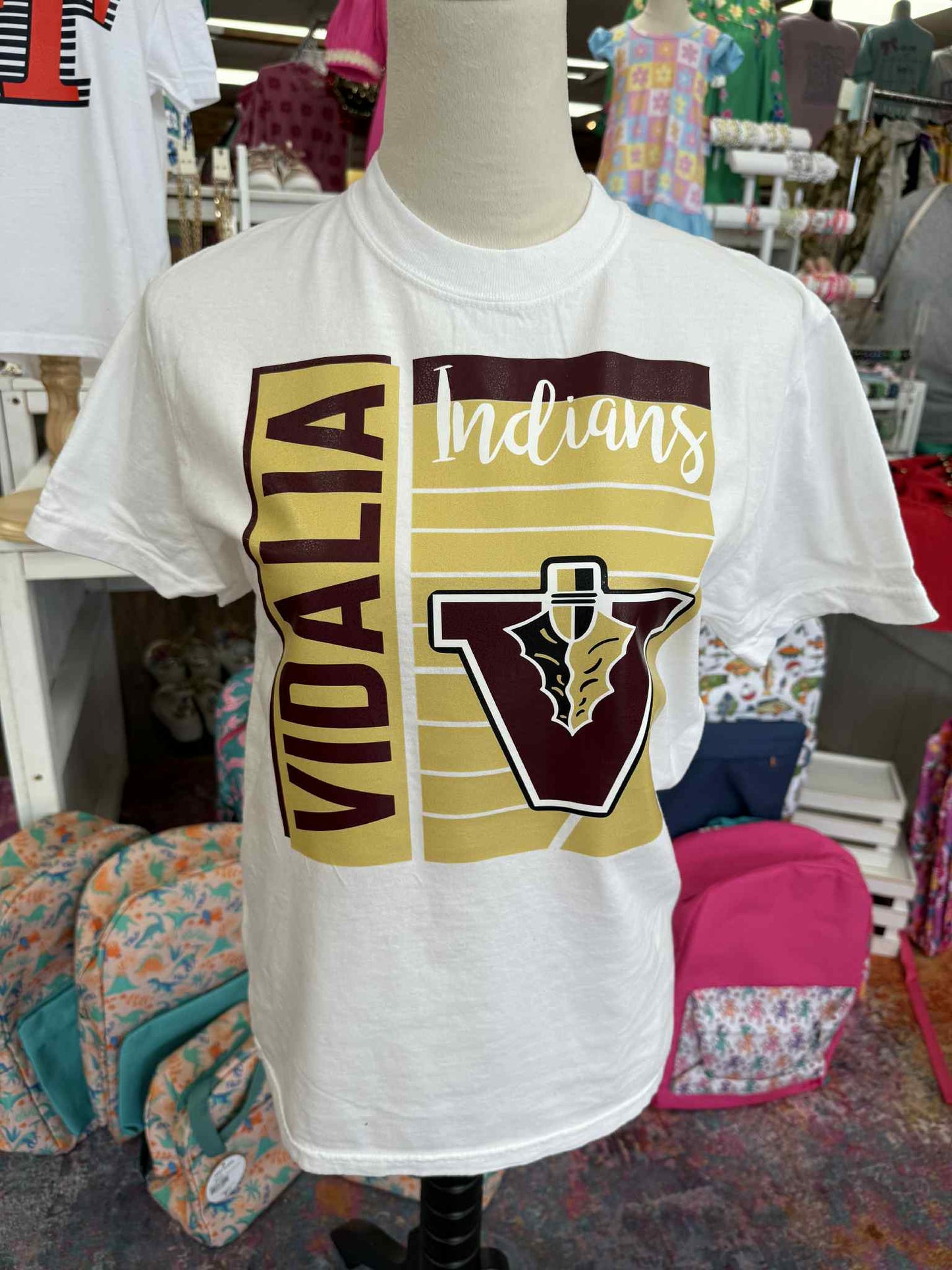 Adult Vidalia Indians Comfort Colors T-shirt