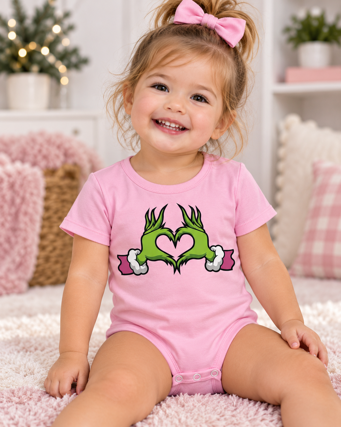 Toddler Girl’s Christmas Love ❤️ Onesie