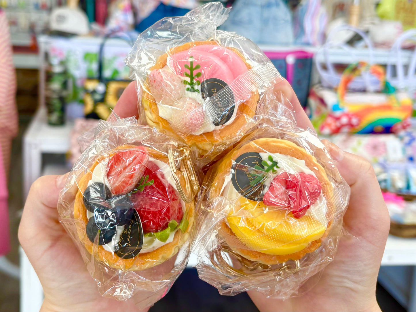 KK Fruit Cake Squishy Keychain