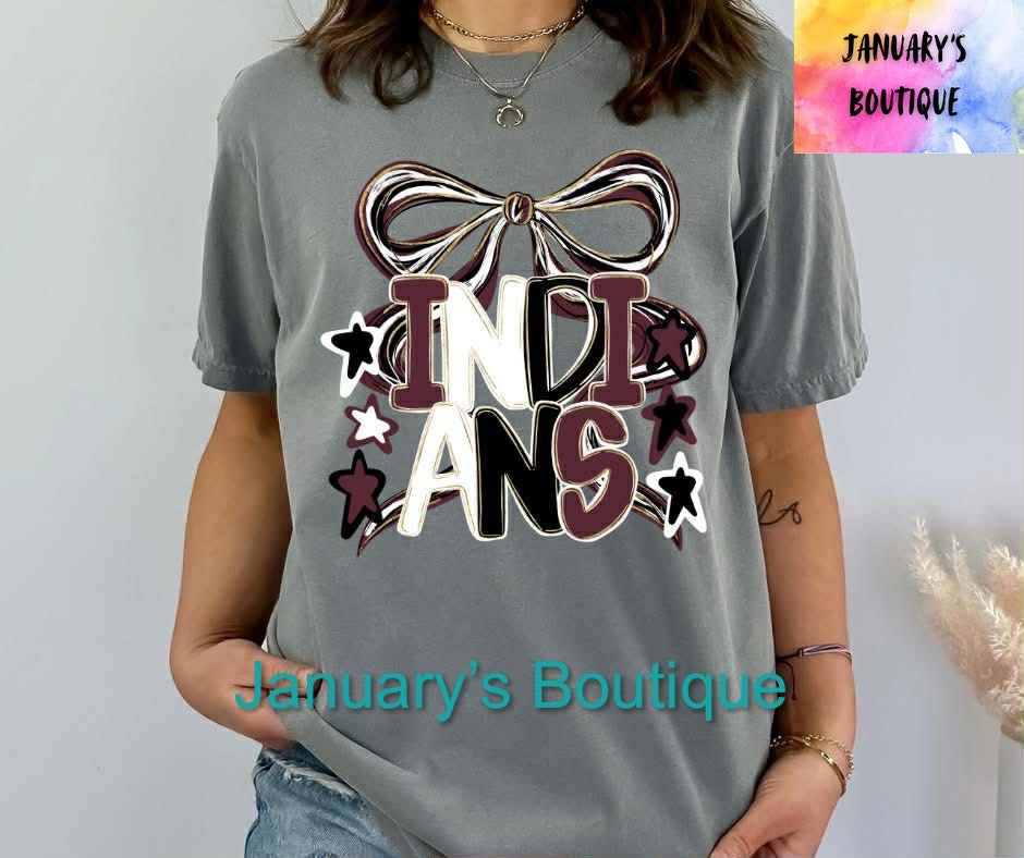 Vidalia Indians Bow T-shirt