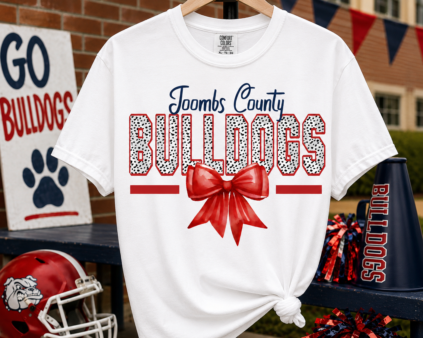 Women’s Toombs County Bulldogs Comfort Color T-shirt