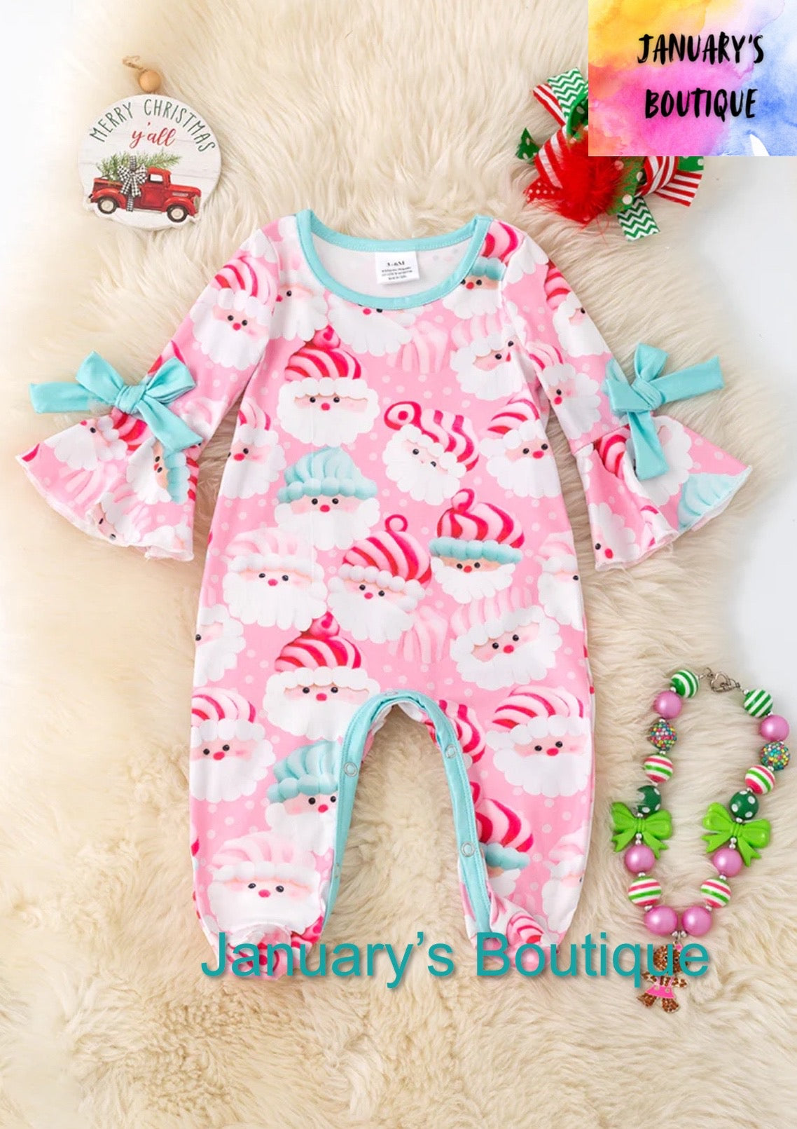 Girl’s Santa Romper