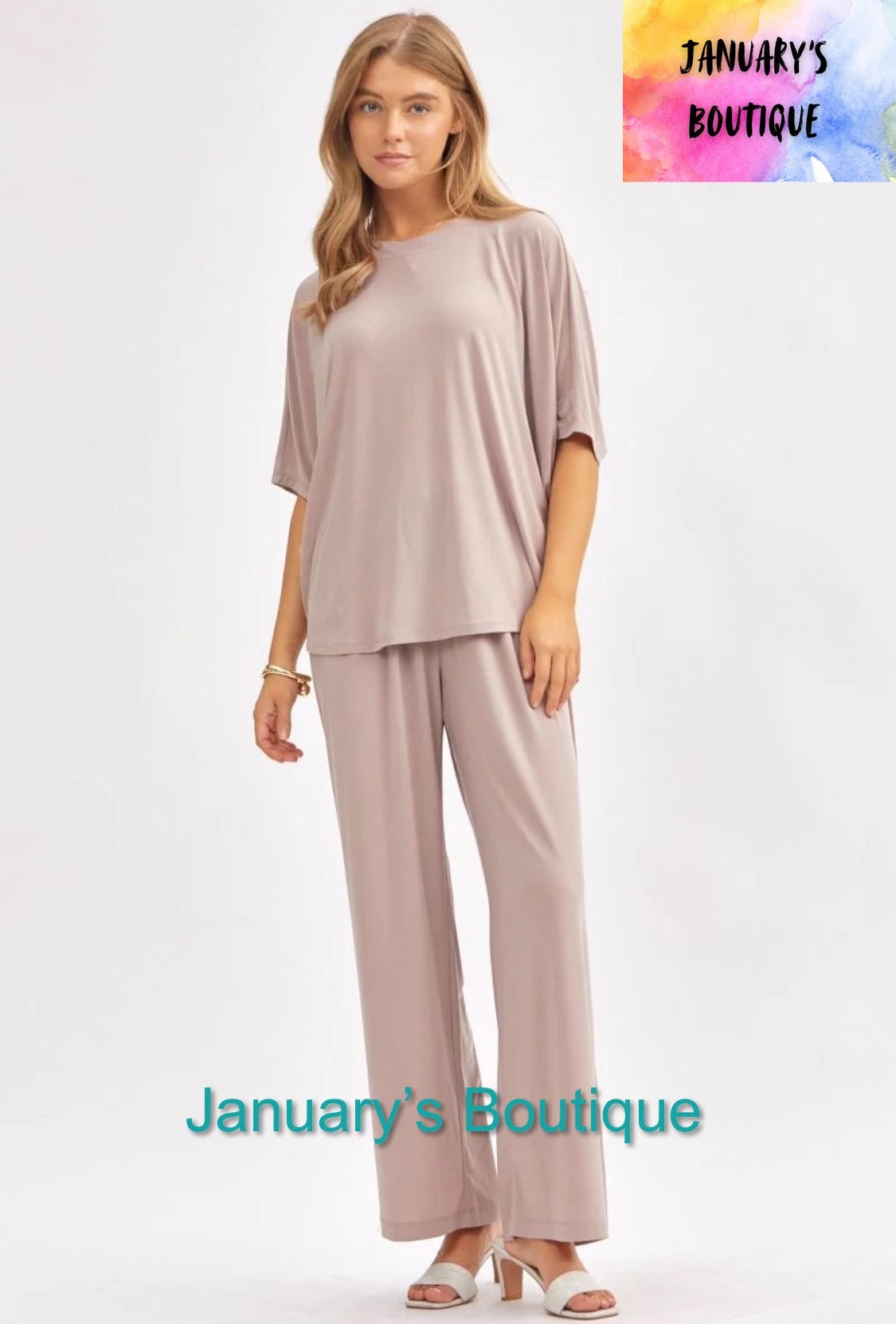 Women’s Mocha Pants Set