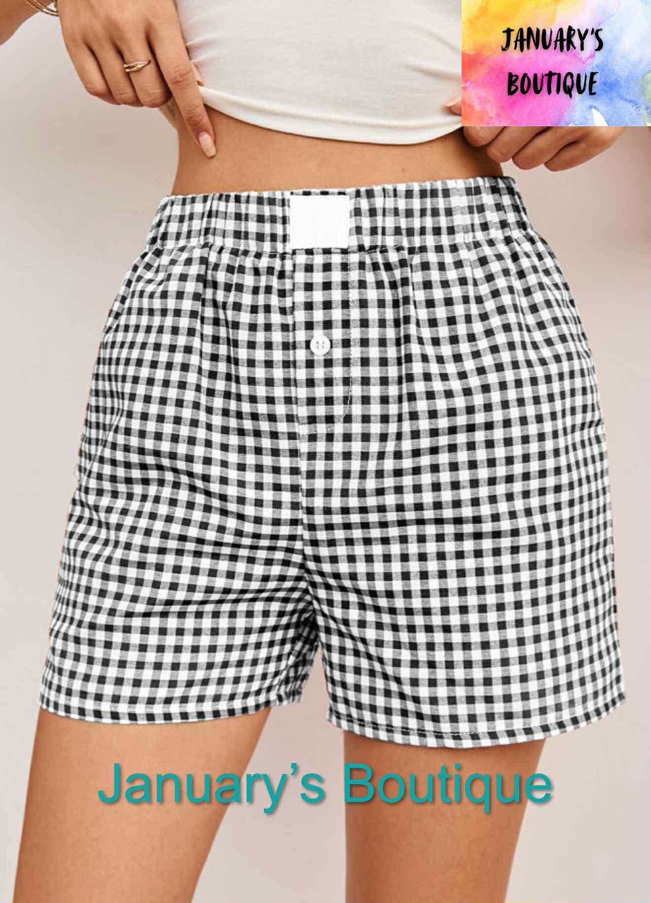 Women's Gingham Shorts