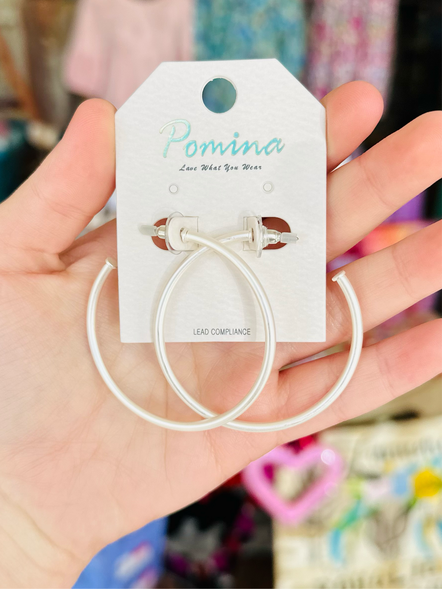KK Classic Matte Silver Hoops