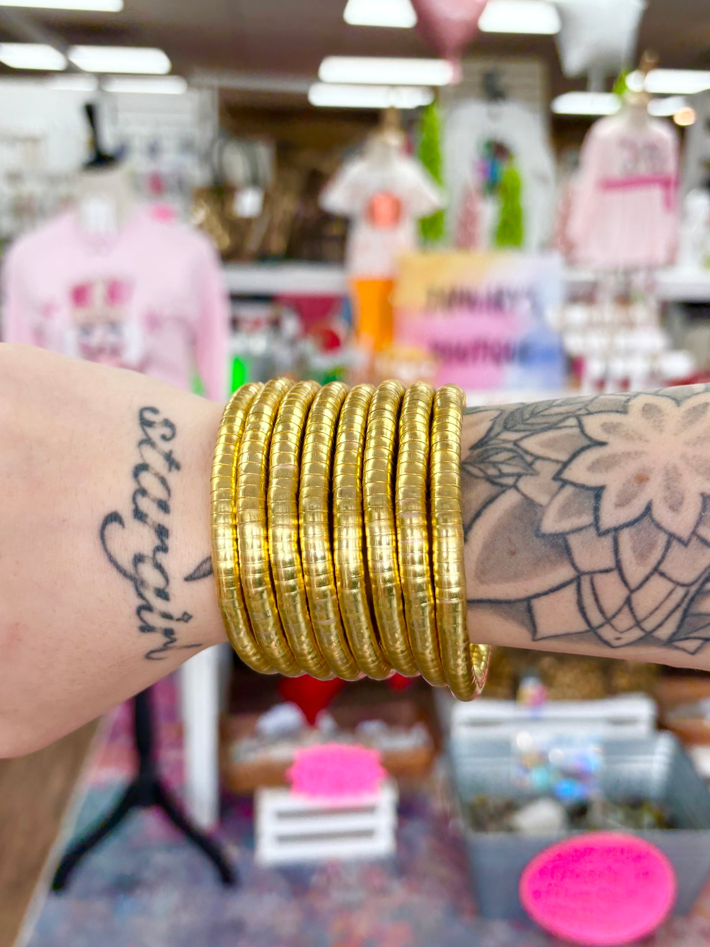 Matte Gold Snake Bracelet