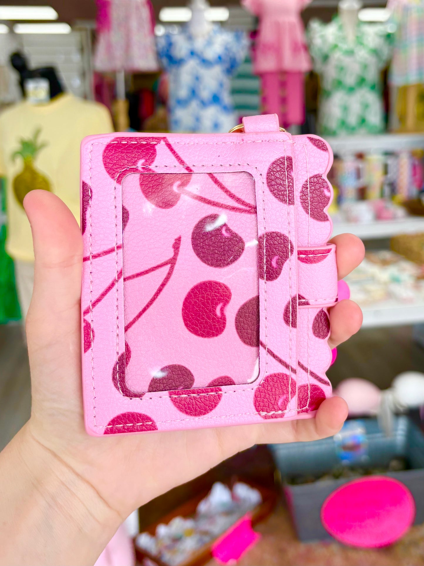 KK Pink Cherry Wallet Wristlet