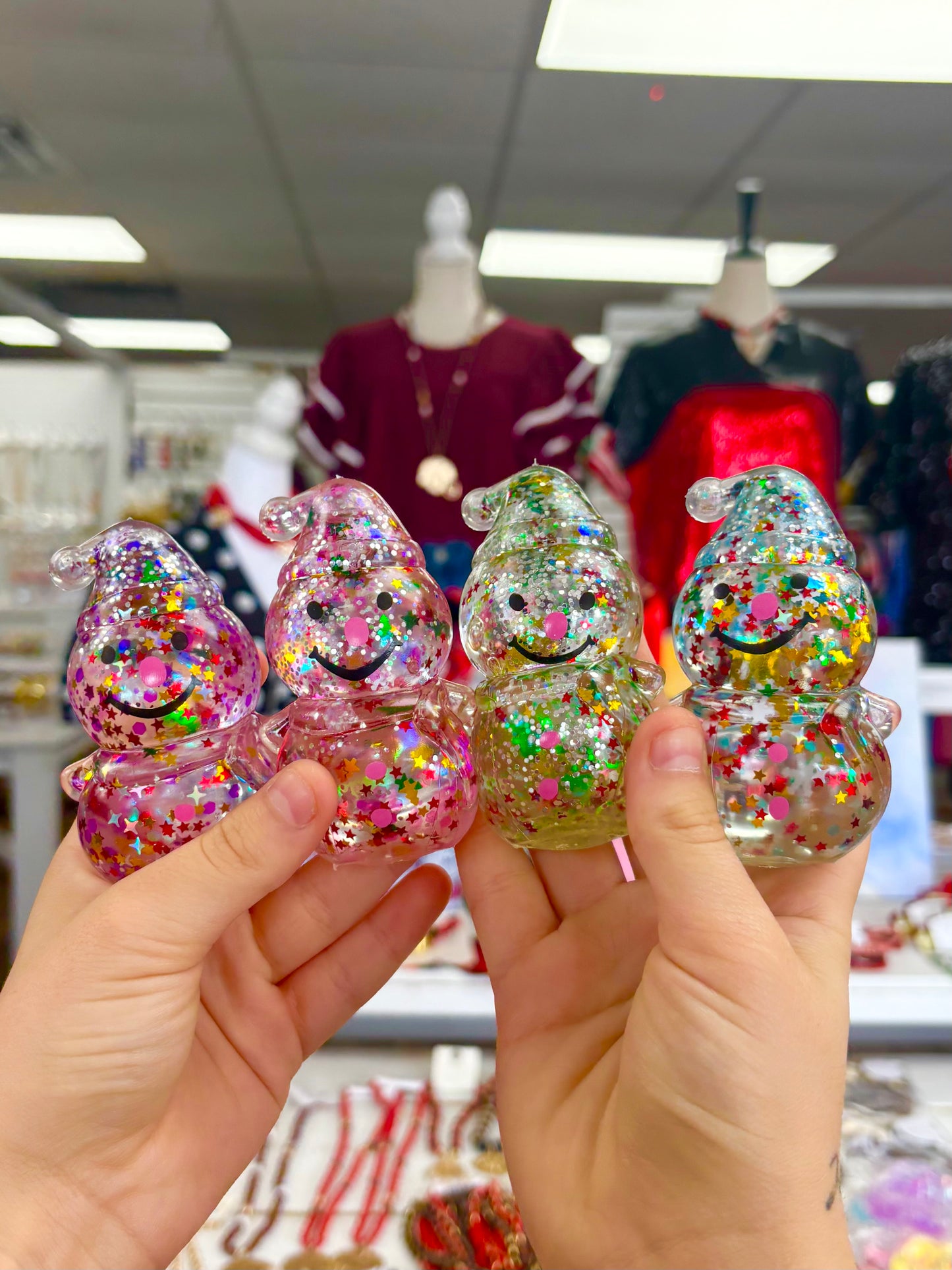 KK Glitter Snowman Squishy