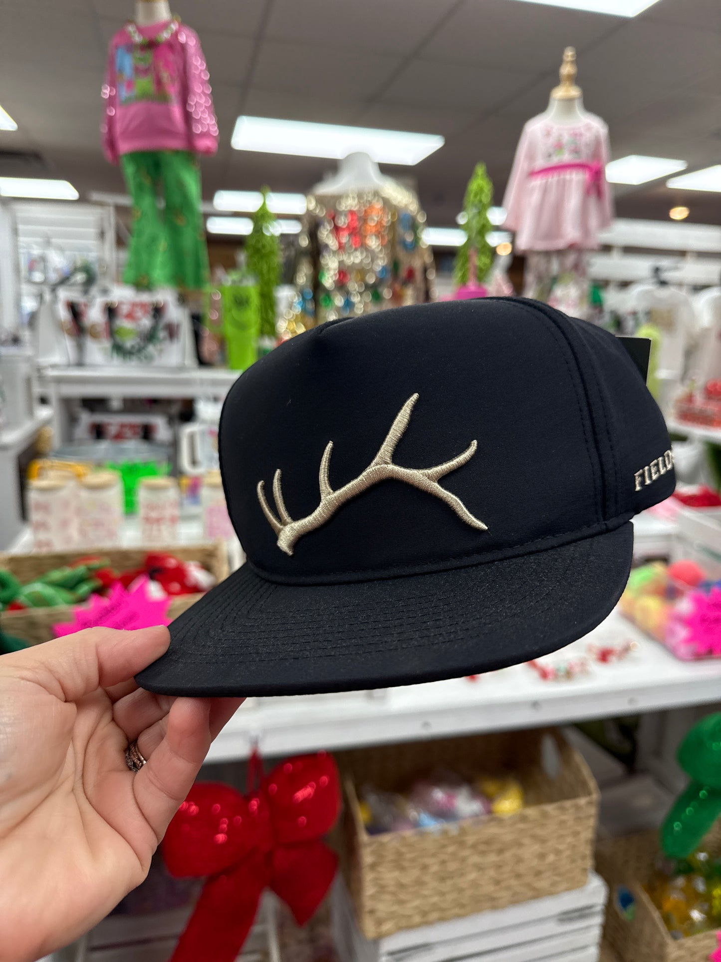 Men’s Black Canvas Shed Hat