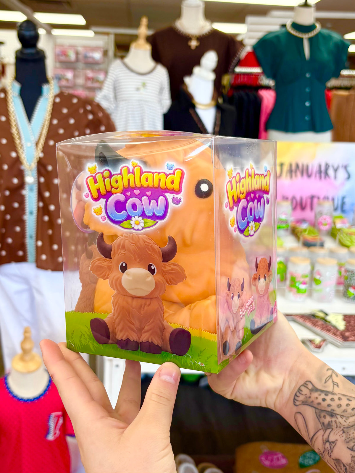 Jumbo Highland Cow Squishy