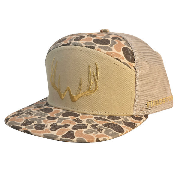 Men’s 7 Panel Woodlands Camo Shed Hat