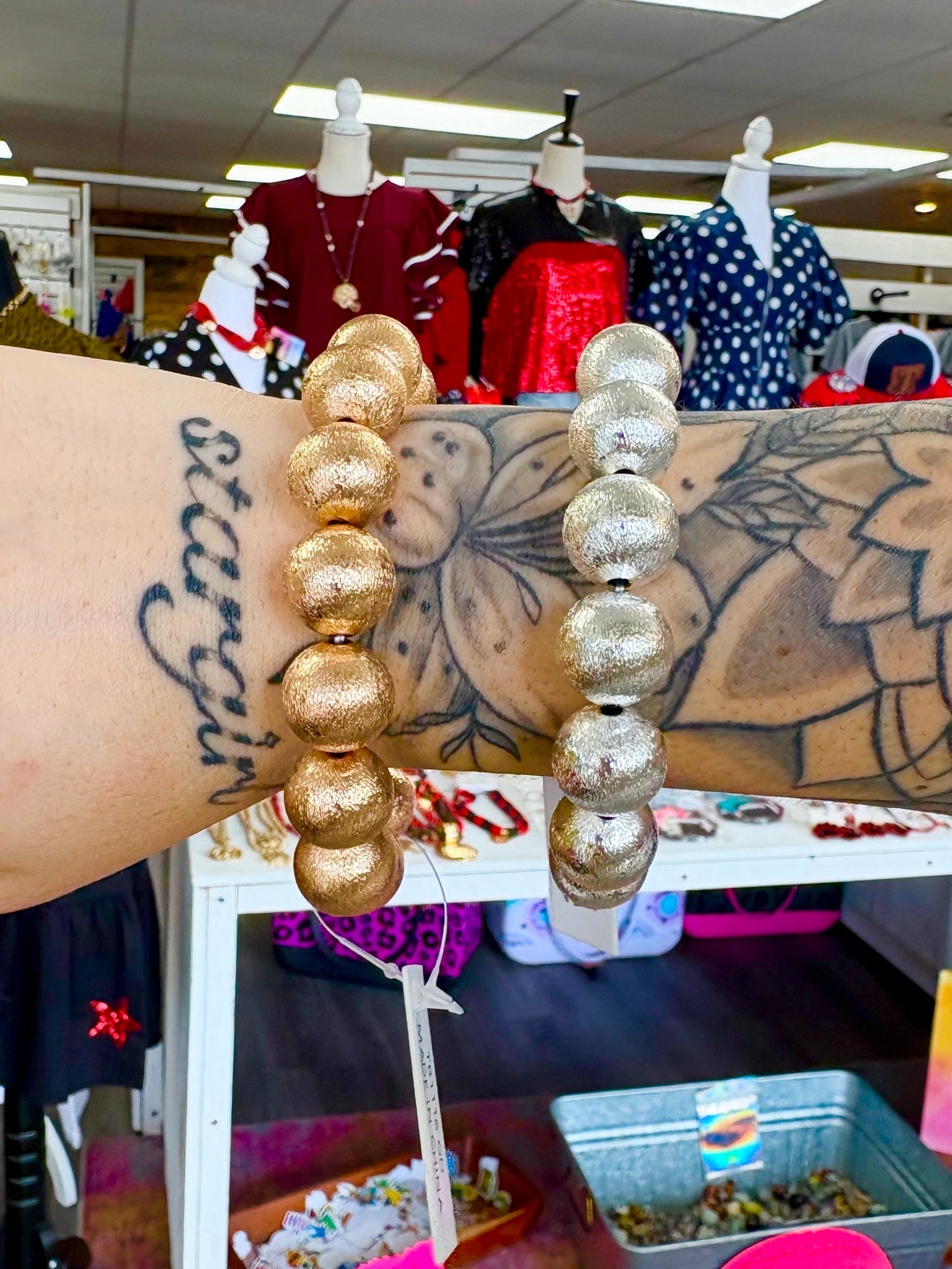 Matte Textured Beaded Bracelets