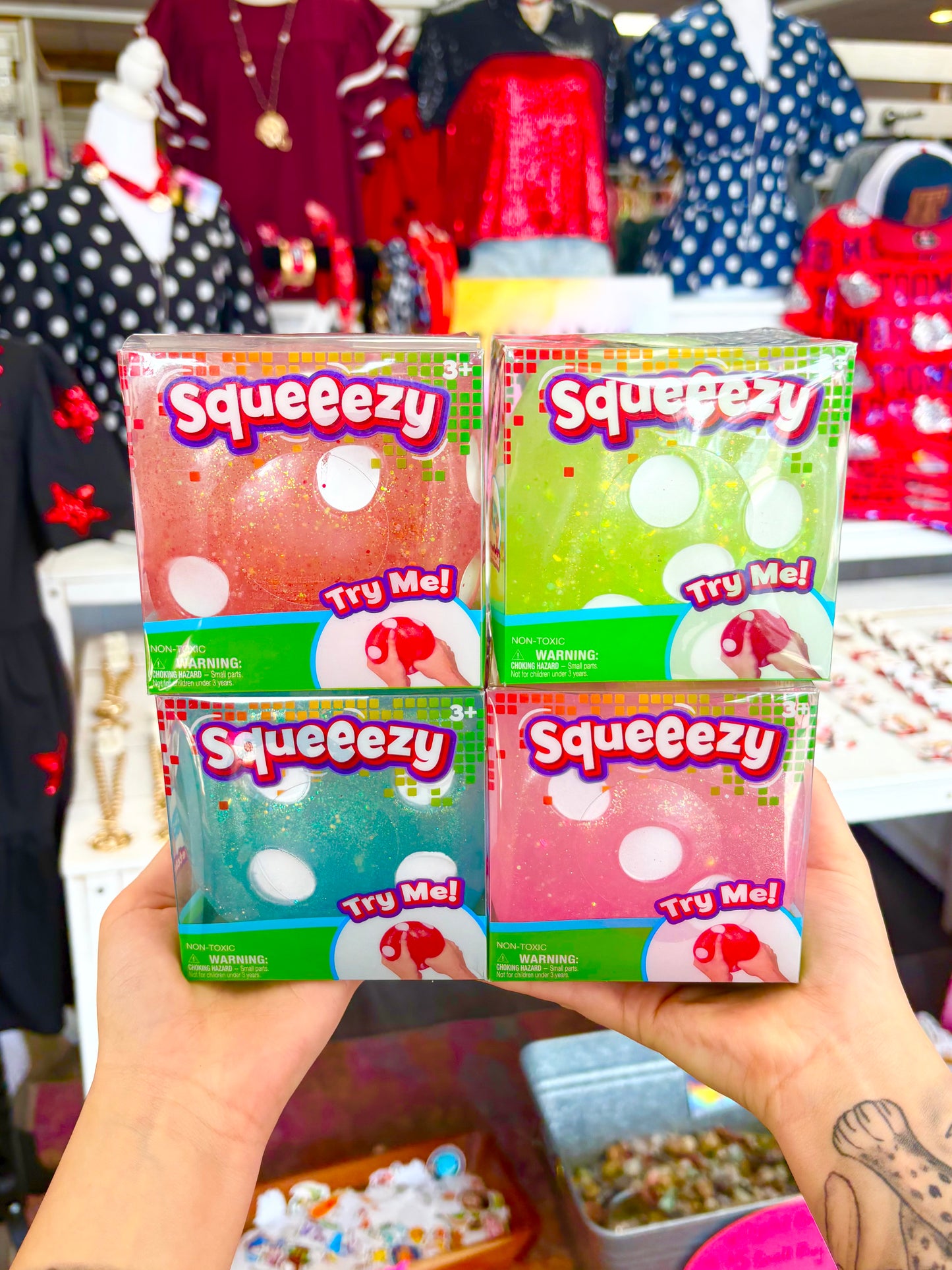 KK Jumbo Glitter Dice Squishy
