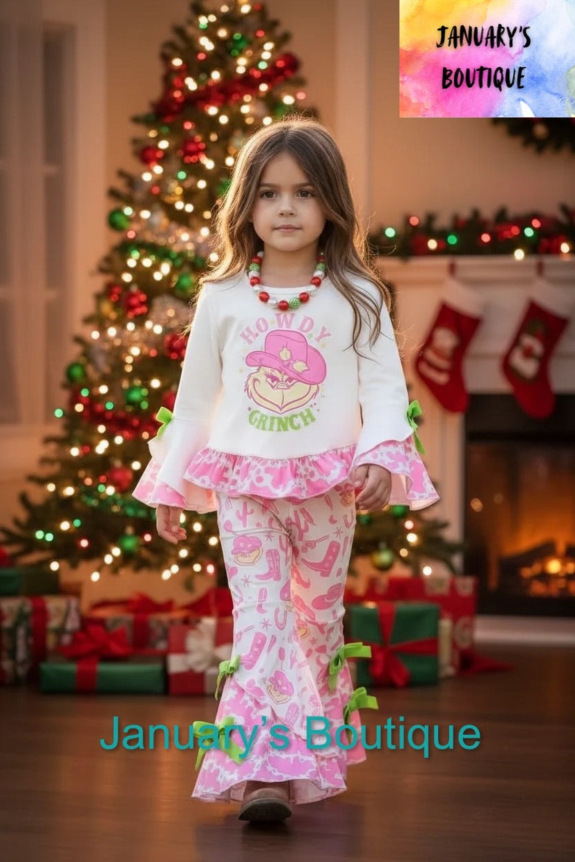 Girl’s HOWDY Grin*h Set