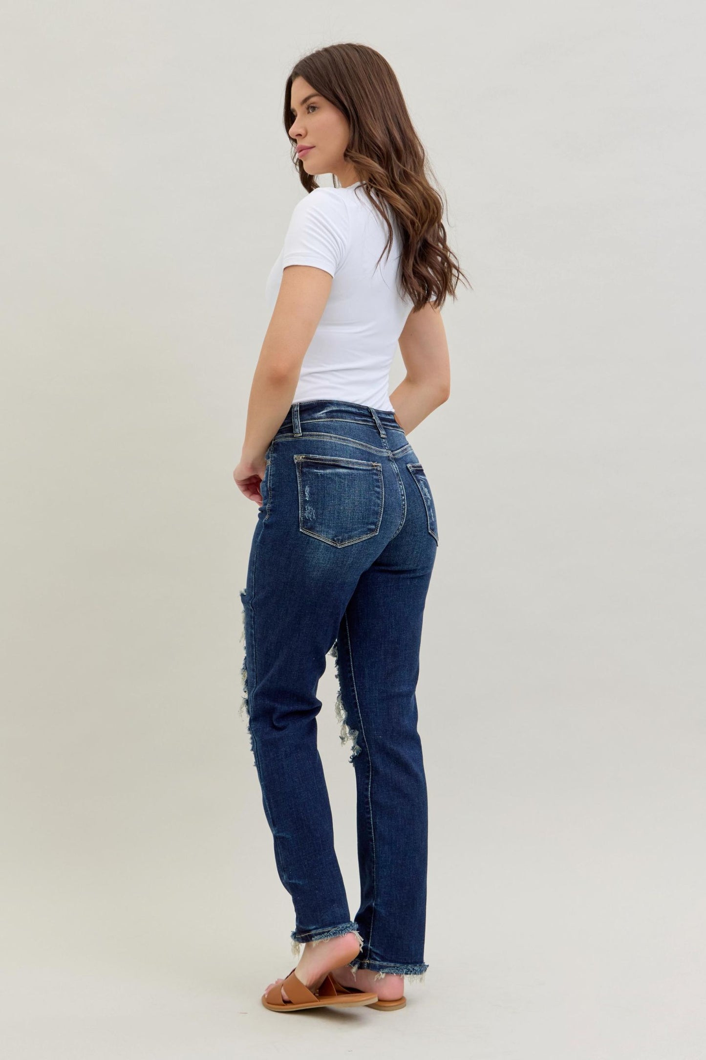 Women’s Judy Blue Midrise Destroyed Jeans