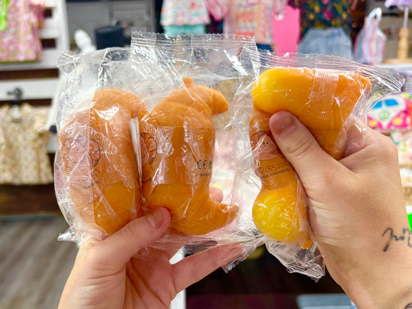KK Foam Filled Croissant Squish Toy