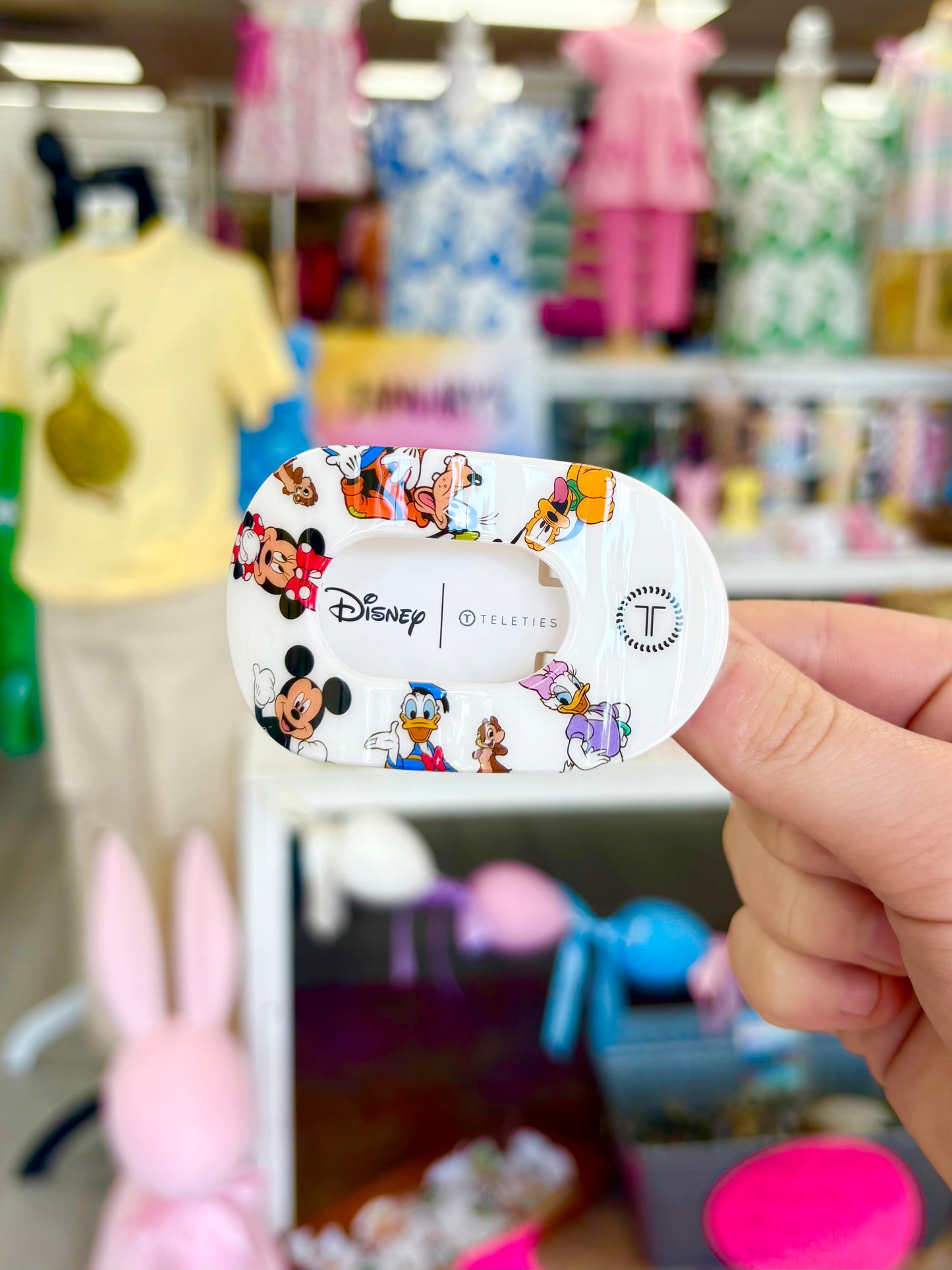 KK Mickey and Friends Tiny Flat Round Hair Clip