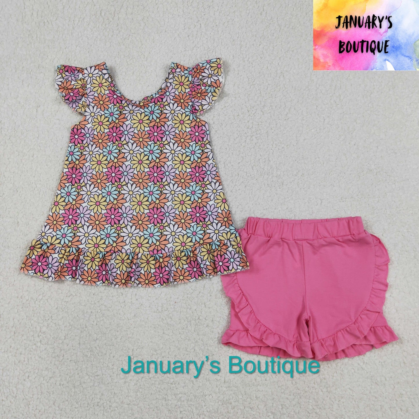 Girl’s Daisy Short Set