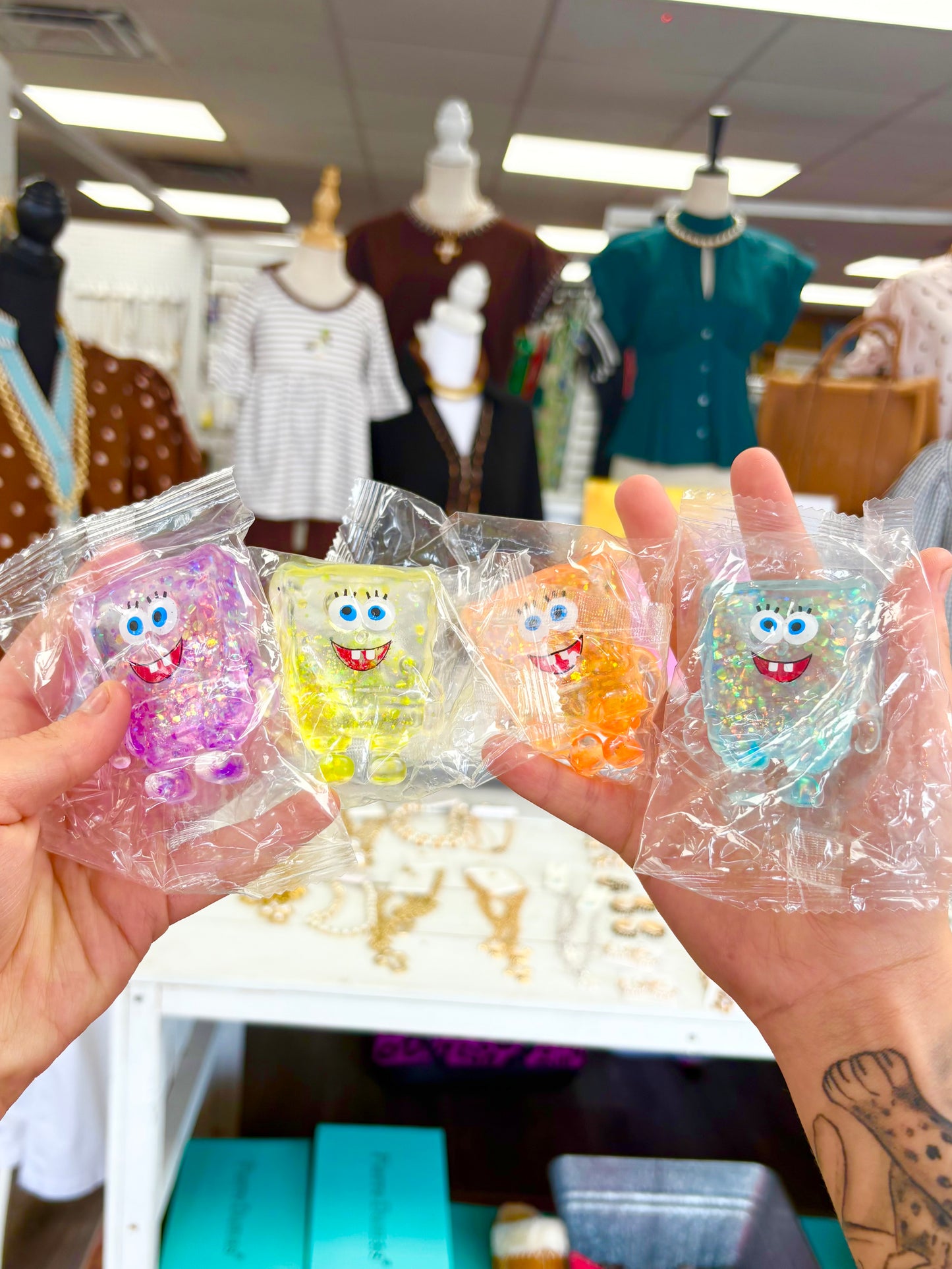 KK Glitter Sugar SpongeBob Squishy