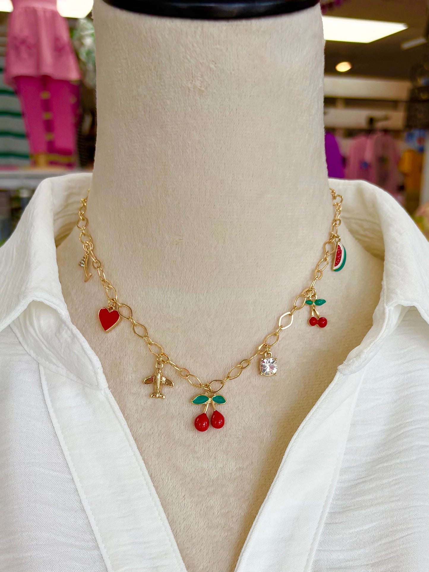 KK Cherry Charm Necklace
