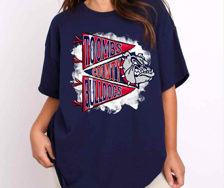 Toombs Bulldogs Flag T-shirt