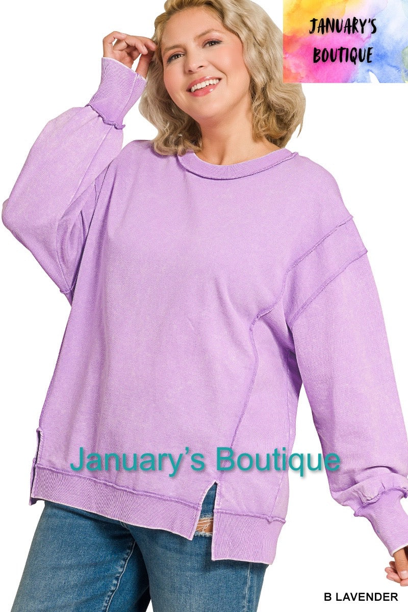 Women’s Plus Lavendar Pullover