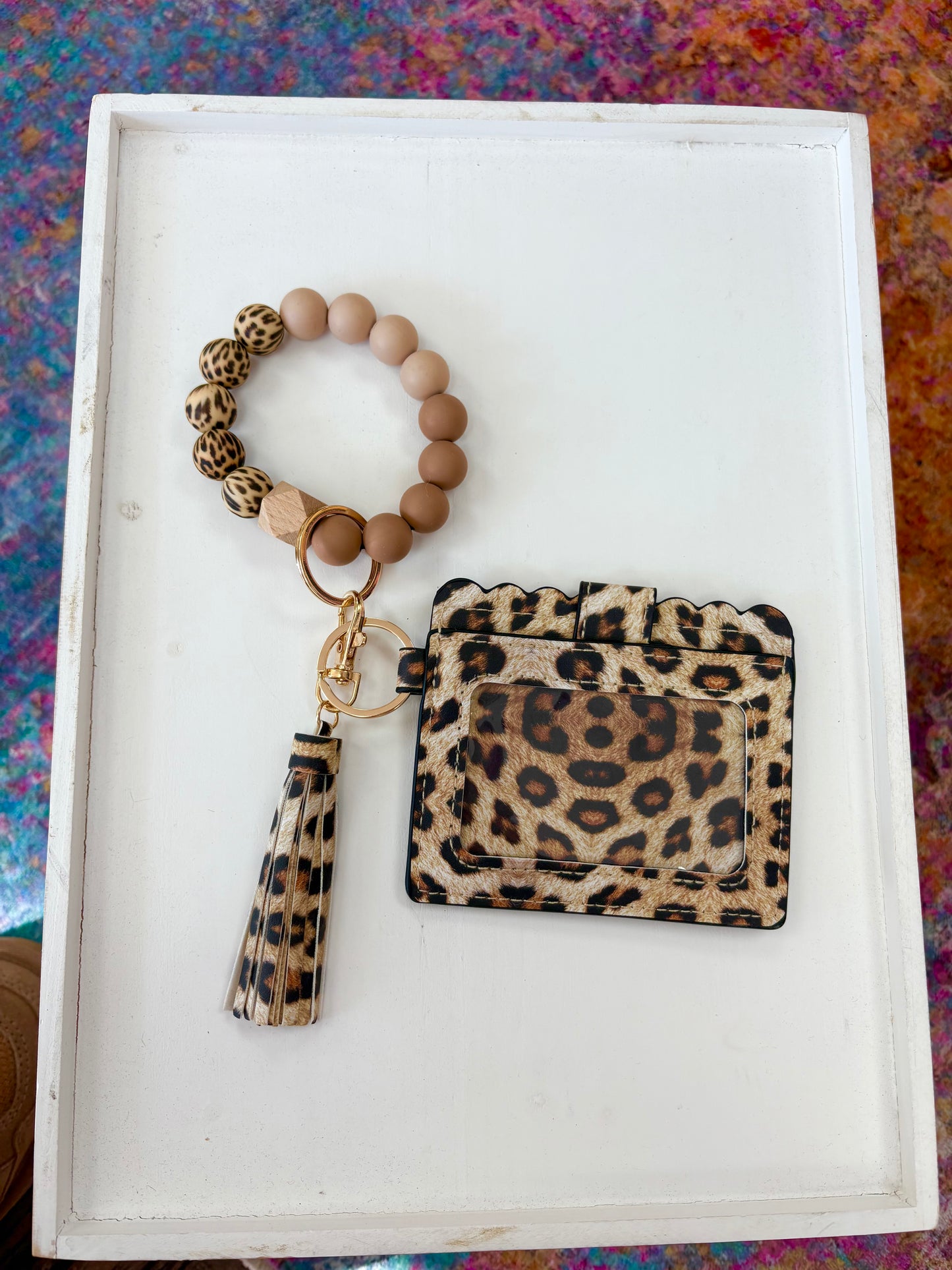 KK Leopard Wristlet Wallet