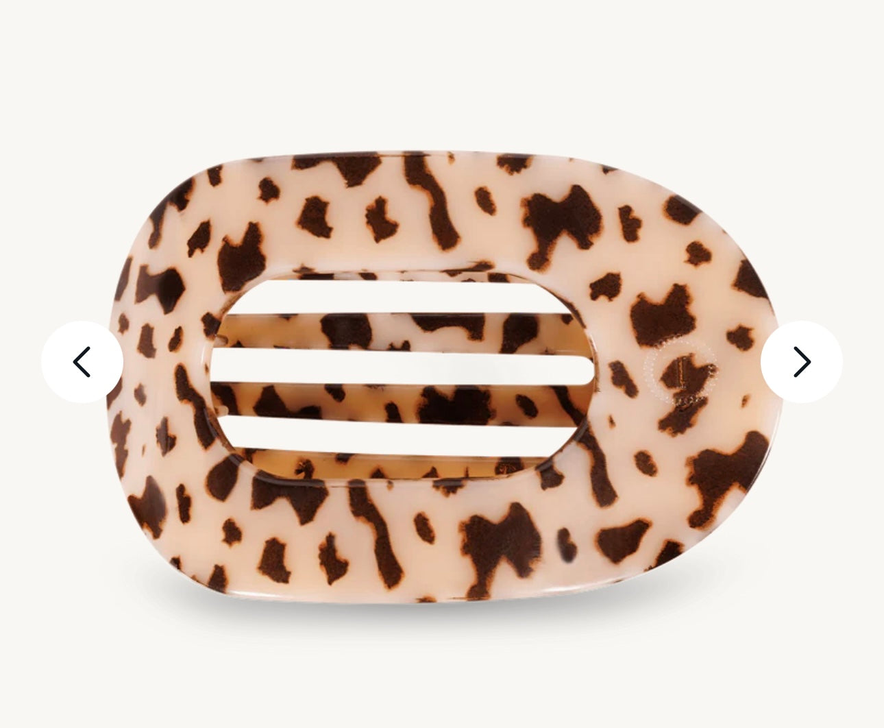 Blonde Tortoise Large Flat Round Hair Clip
