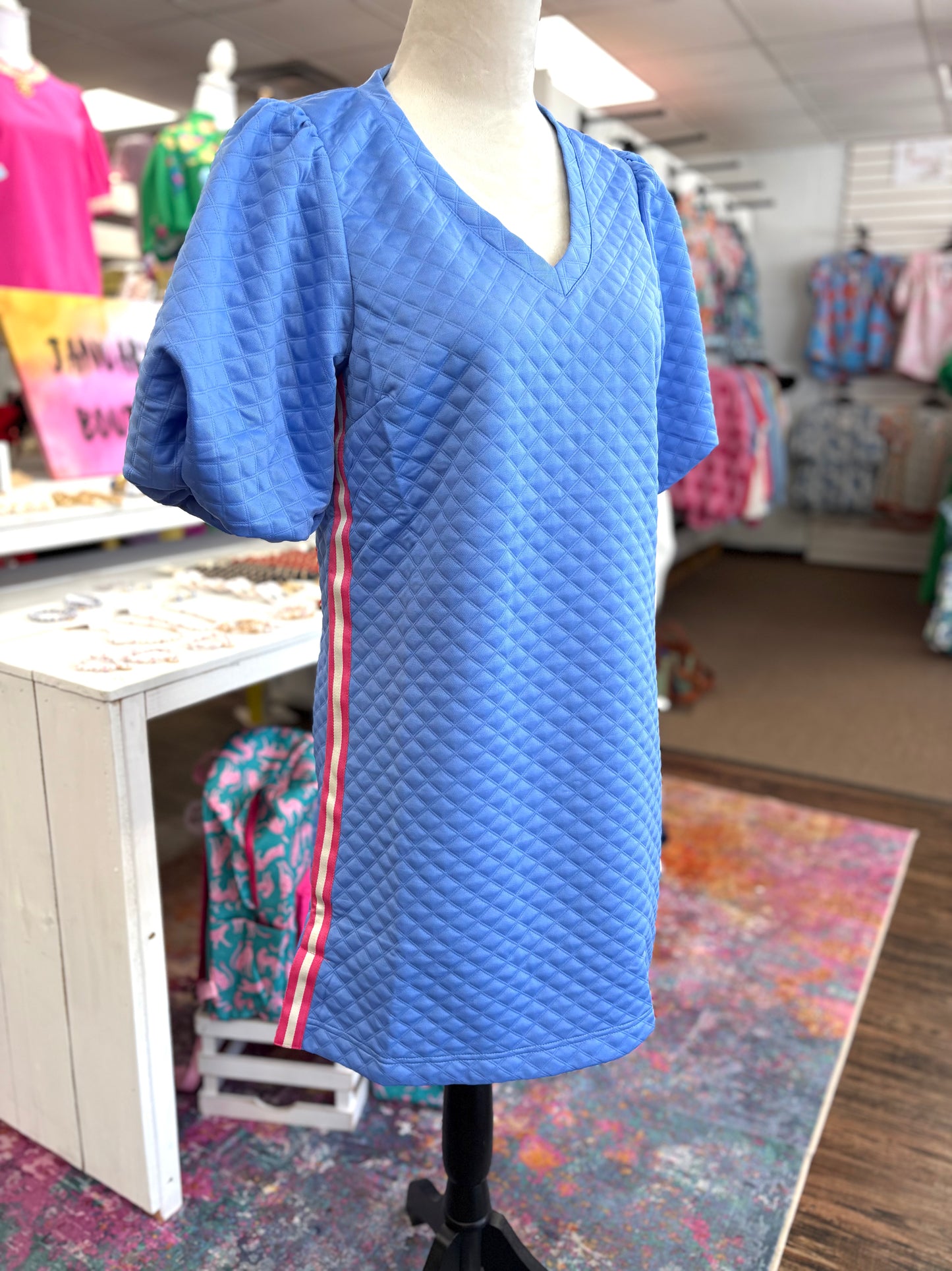 Women’s Blue Mary Square Dress