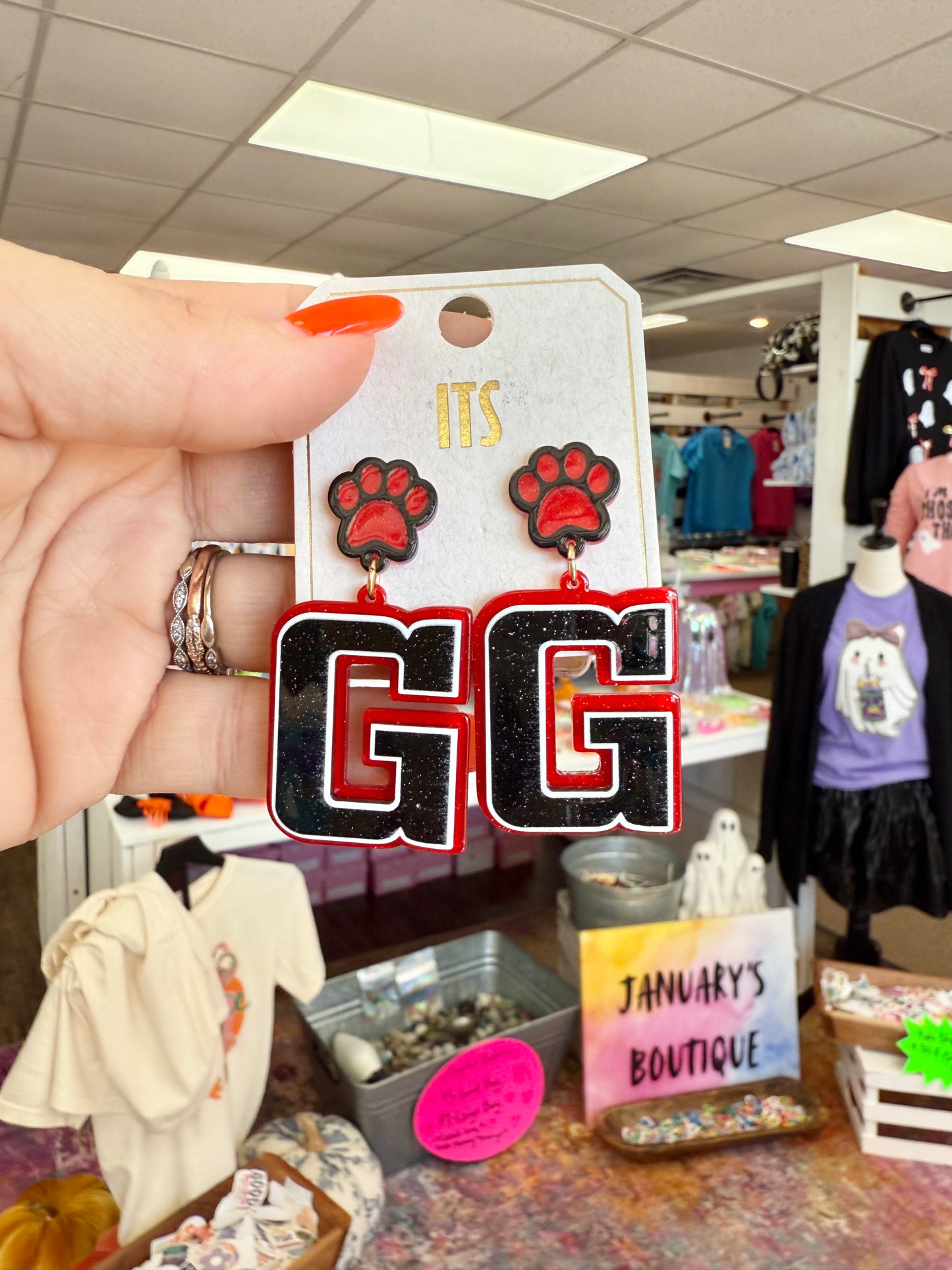 UGA Letter G Earrings