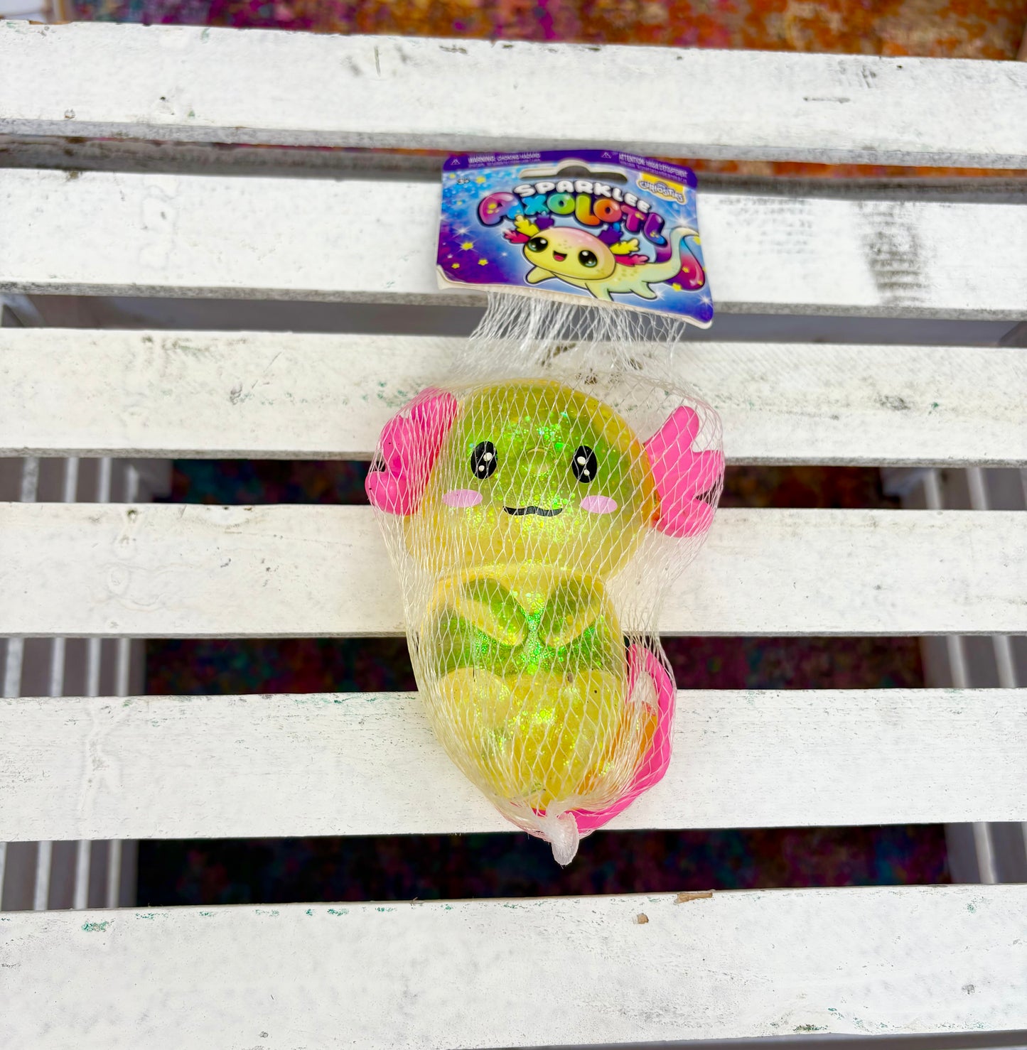 KK Glitter Axolotl Squishy