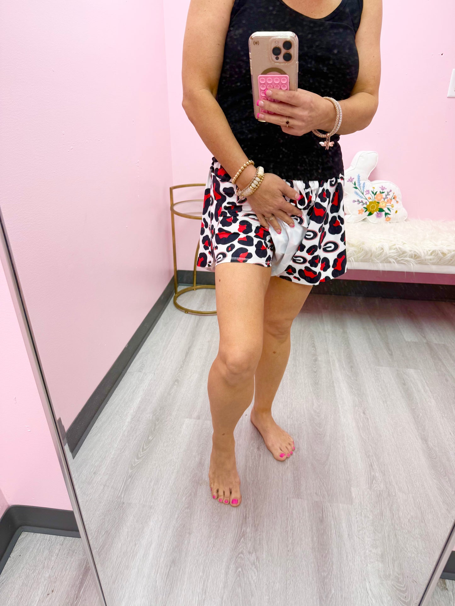 Women’s G Leopard Athletic Shorts