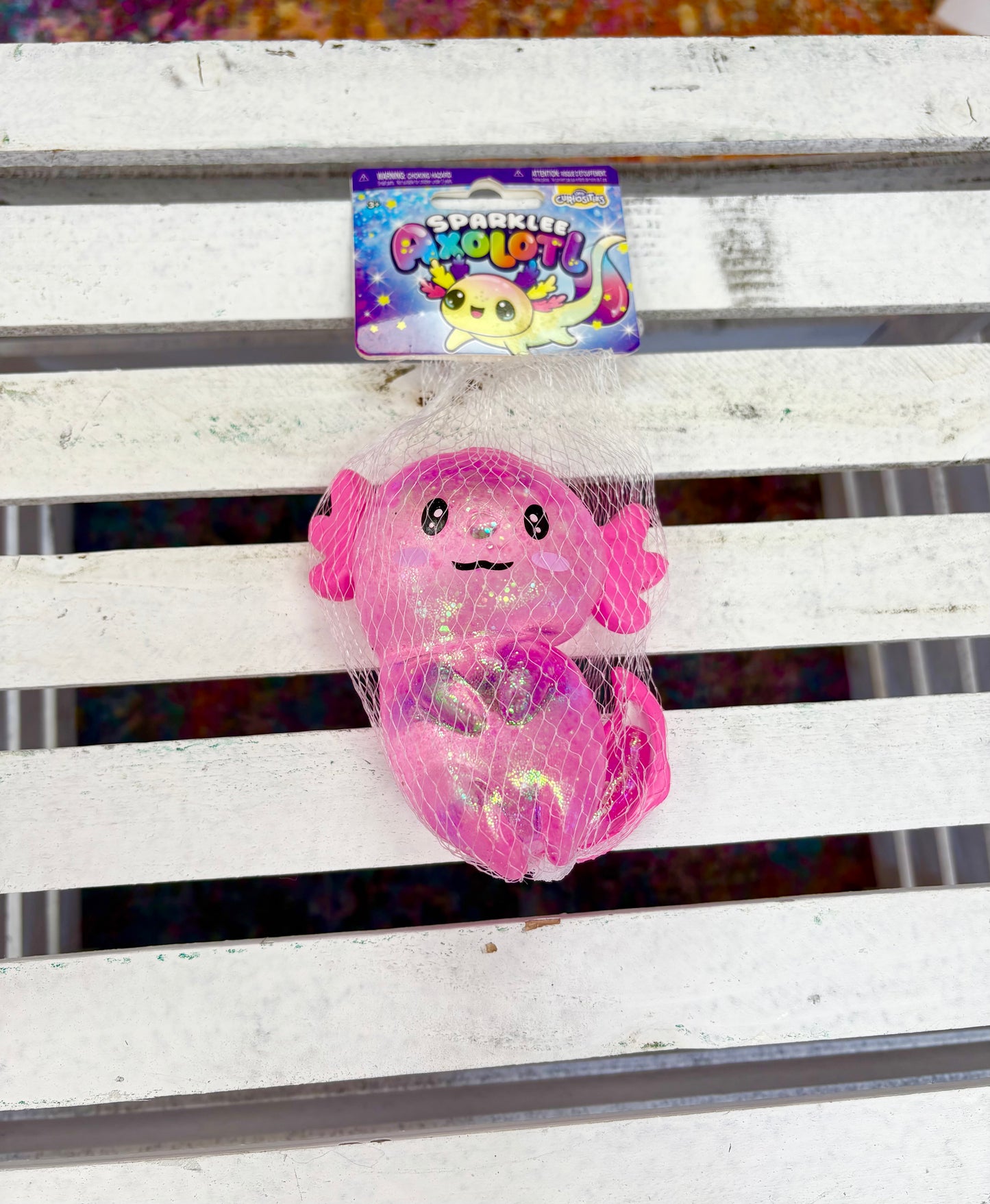 KK Glitter Axolotl Squishy