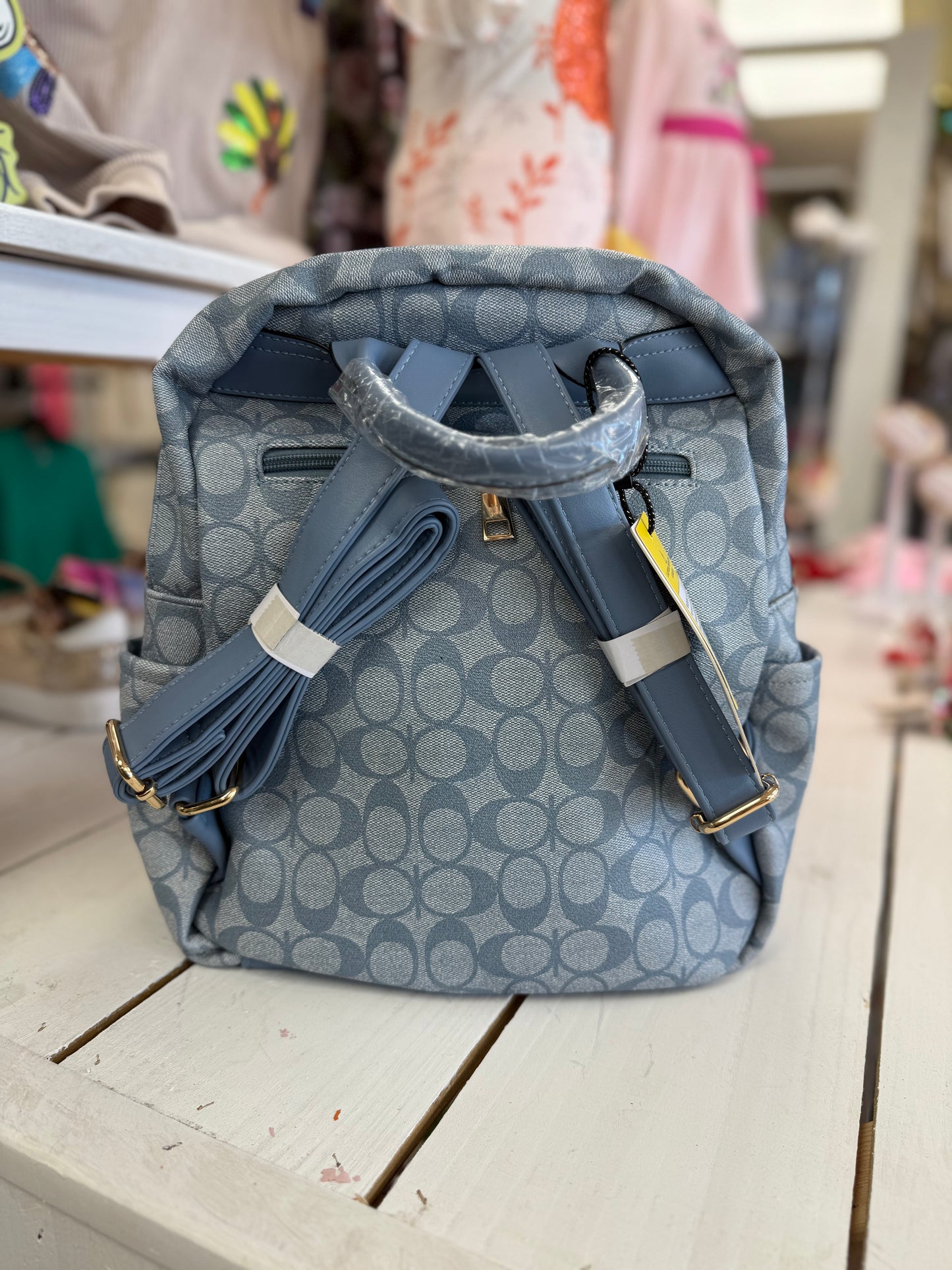 Designer Inspired Blue Backpack
